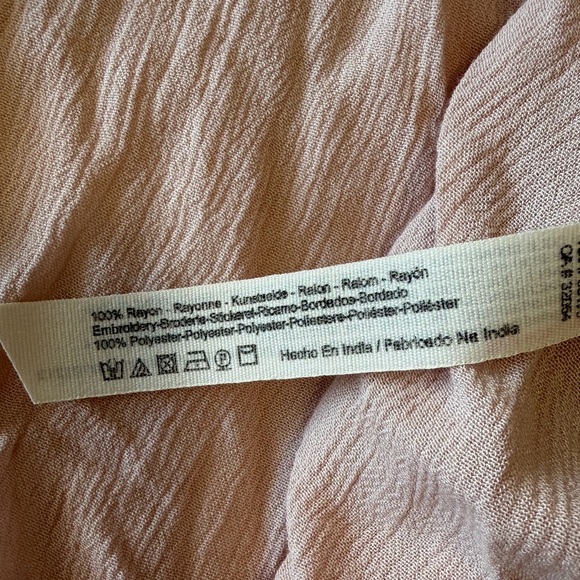 Free People Adelaide festival slip dress Blush XS NWOT - Picture 14 of 16